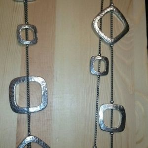 Chico's Silver 'Ella Multi' Station Necklace